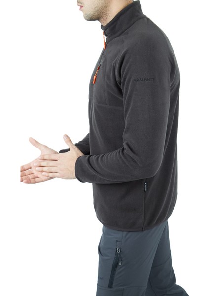 600508 Gamma Yarım Fermuarli Polar Antrasit Erkek Outdoor Polar Ceket 600508-GAMMA-YARIM-FERMUARLI-POLAR-ANTRASIT Gri modelleri