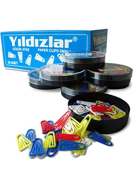 Yıldızlar KOD:034 Plastik Ataç Küçük 30 Paket