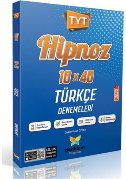 2022 TYT Hipnoz 10 x 40 Türkçe Denemeleri