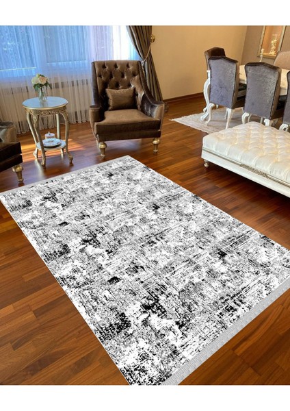 Decoser 4043 Antrasit Gri Kaymaz Yıkanabilir Kilim