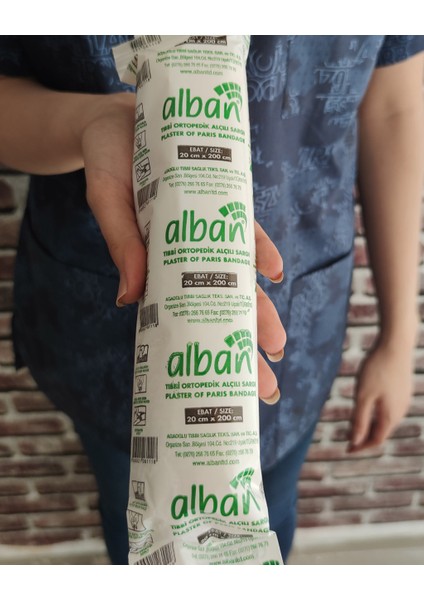 Alçılı Sargı Bezi 20 cm x 2 Metre indirimleri