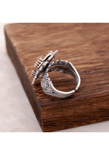 Laleli Telkari Işlemeli Gümüş Yüzük 2505 fiyatları