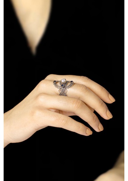 Inci Taşlı Telkari Işlemeli Gümüş Yüzük 2494 fiyatları