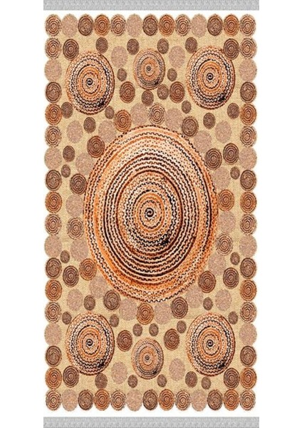 Decoser 2027 Jüt Desenli Pamuk Tabanlı Kaymaz Yıkanabilir Halı Kilim fiyatları