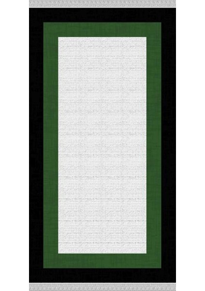 Decoser 2029 Siyah Yeşil Pamuk Tabanlı Kaymaz Yıkanabilir Halı Kilim fiyatları