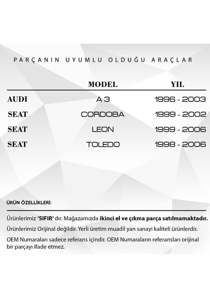 Vw Golf, Seat Leon, Skoda, Audi A3 Için Şanzıman Arka Kapağı fiyatları