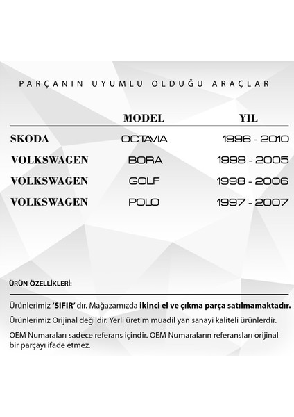 Vw Golf, Seat Leon, Skoda, Audi A3 Için Şanzıman Arka Kapağı modelleri
