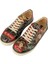 Kadın Vegan Deri Siyah Sneakers - Te Amo Frida Kahlo Tasarım 1