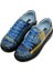 Kadın Vegan Deri Lacivert Sneakers - Vincent van Gogh The Starry Night Muse Tasarım 1