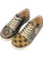 Kadın Vegan Deri Yeşil Sneakers - Frida’s World Frida KahloTasarım 1