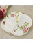 Kabartma Güllü 4 Lü Çerezlik Bone China Gül Desenli Dört Bölmeli Çerezlik 1