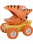 Dinozorlar Araba Karikatür Araç Modeli Atalet Kawaii Plastik Hediye Toddler Turuncu Pterodactyl Için (Yurt Dışından) 1