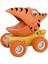 Dinozorlar Araba Karikatür Araç Modeli Atalet Kawaii Plastik Hediye Toddler Turuncu Pterodactyl Için (Yurt Dışından) 2