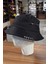 Kancalı Siyah Unisex Keten Bucket Şapka Kova Balıkçı Şapka Pamuk 3