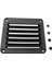 5-1 / 2 "x 4-7 / 8" Panjurlu Havalandırma Siyah Abs Plastik Yelkenli Tekne Için Deniz (Yurt Dışından) 3