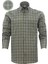 Erkek Yeşil Kareli Yaka Düğmeli Cepli Uzun Kollu Gömlek 1