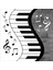 Piyano Desenli Müzik Notalı Halı Dijital Baskı Yıkanabilir Kaymaz Taban Modern Salon Halısı 2