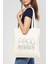 Girls Power Baskılı Ham Bez Çanta 0871 1