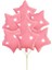 Makaron Yıldız Folyo Pembe Balon 1