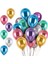 12" Krom Metalik Karışık Balon 5 Adet 1