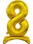 8 Ayaklı Rakam Folyo Balon Gold 32 Inch 1