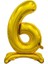 6 Ayaklı Rakam Folyo Balon Gold 32 Inch 1