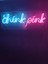 Think Pink Neon LED Dekoratif Duvar Aydınlatması Neon Duvar Yazısı 1