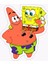 Zobarmarkt Patrick ve Sünger Bob Defter Ajanda Planner Laptop Sticker 7 cm 1