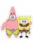 Zobarmarkt Patrick ve Sünger Bob Defter Ajanda Planner Laptop Sticker 5 cm 1