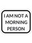 Zobarmarkt Sabah Insanı Değilim Defter Ajanda Planner Bullet Journal Laptop Sticker, 6 cm 1