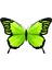 Yeşil Kelebek Sticker 1