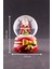Dekoratif Yeni Yıl Noel Baba Yılbaşı Armağanı Yeni Yıl I Noel Baba Temalı Kurdele Detaylı Mini Boy Işıklı Kar Küresi 6,5 cm 1