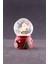 Dekoratif Yeni Yıl Noel Baba Yılbaşı Armağanı Yeni Yıl Noel Baba Temalı Mini Boy Işıklı Kar Küresi 6,5 cm 1
