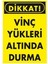 Dikkat Vinç Yükleri Altında Durma Uyarı Ikaz Levhası Pvc 25X35 cm 1