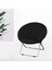 Jakarlı Kumaş Daire Sandalye Slipcover Çıkarılabilir Siyah (Yurt Dışından) 5