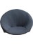 Jakarlı Kumaş Daire Sandalye Slipcover Çıkarılabilir Koyu Gri (Yurt Dışından) 2