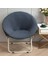 Jakarlı Kumaş Daire Sandalye Slipcover Çıkarılabilir Koyu Gri (Yurt Dışından) 3