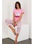 Baskılı Kısa Kol Pijama Takım 3