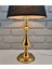 Gold Kaplama Klasik Metal Yüksek Ayaklı 30'luk Siyah Şapkalı Abajur Masa Lambası 3