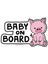 Baby On Board Domuzcuk Araç Sticker, 18 x 10 cm 1
