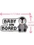 Baby On Board Penguen Araç Sticker, 18 x 10 cm 1