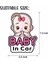 Baby In Car Araç Motor Sticker, 18 x 10 cm 1