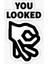 You Looked Araç Motor Sticker, 12 cm 1