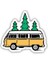 Karavan Araç Sticker, 15X7 cm 1