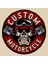 Motorcu Kuru Kafa Motor ve Kask Sticker, 12 cm 1