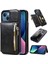 Fermuar Cüzdan Pu Shockrpoof Durumda Apple iPhone 13 Mini Siyah (Yurt Dışından) 2