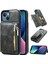 Fermuar Cüzdan Pu Shockrpoof Kılıf Apple iPhone 13 Mini Yeşil (Yurt Dışından) 2