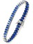 Sky Diamond Blue Creative Sapphire 925 ayar Gümüş Lüks Bileklik 2