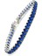 Sky Diamond Blue Creative Sapphire 925 ayar Gümüş Lüks Bileklik 3