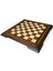 Wood Art El Yapımı Masif Ahşap Sedefli Satranç Tablası Ceviz 59X59CM 1